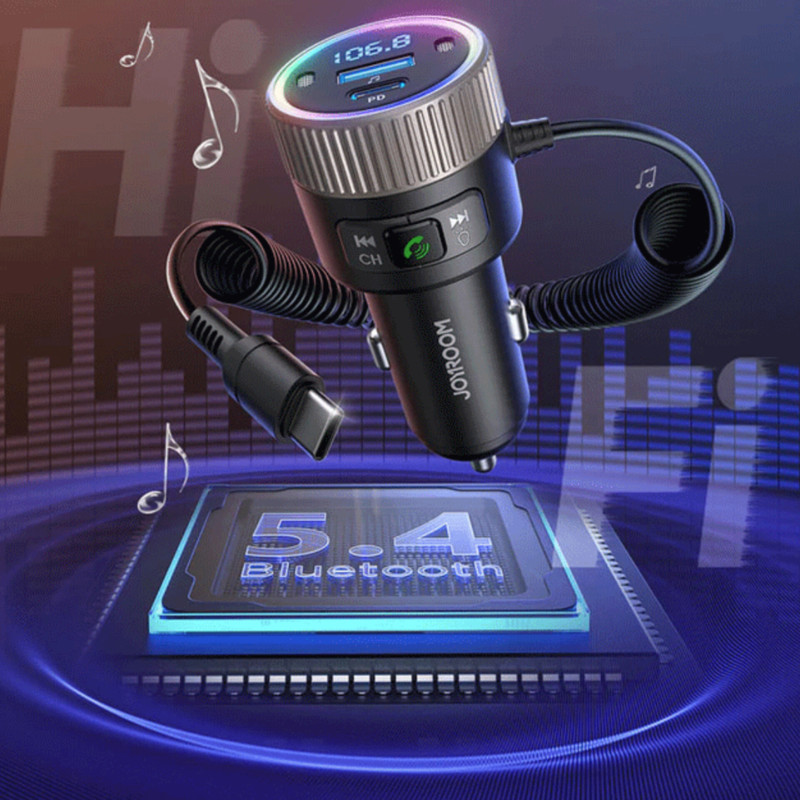 پخش‌کننده اف ام و شارژر فندکی خودرو جوی روم مدل    JR-CCB02 60W