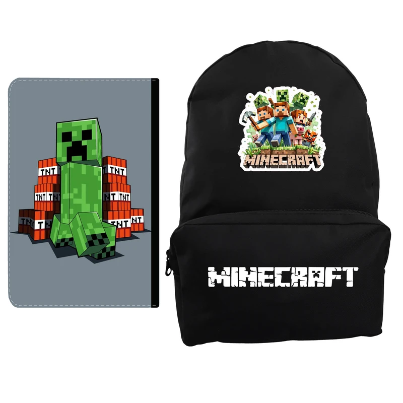 کوله پشتی طرح بازی minecraft کد 39 به همراه کلاسور