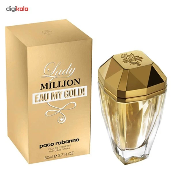 عکس شماره 6 : ادو تویلت زنانه پاکو رابان مدل lady million eau my gold حجم 80 میلی لیتر
