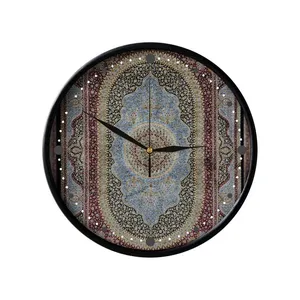 ساعت دیواری مدوپد طرح فرش قم ترنجی مدل C-Ghom108