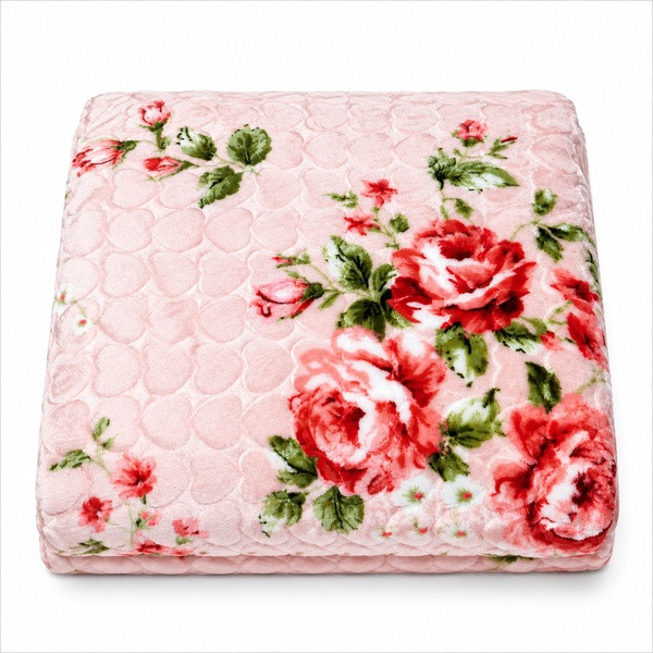 پتو 1 نفره شادیلون مدل روشا طرح قلب سایز 140×220 سانتی متر