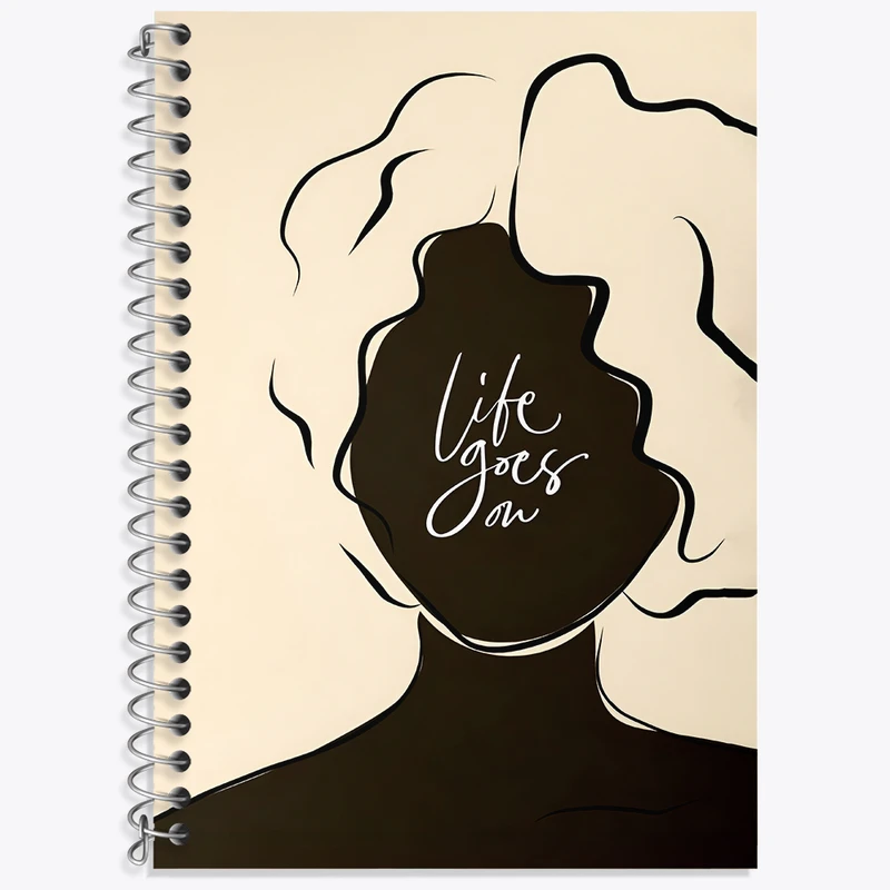 دفتر زبان 50 برگ خندالو مدل دو خط طرح دخترانه کد N3166