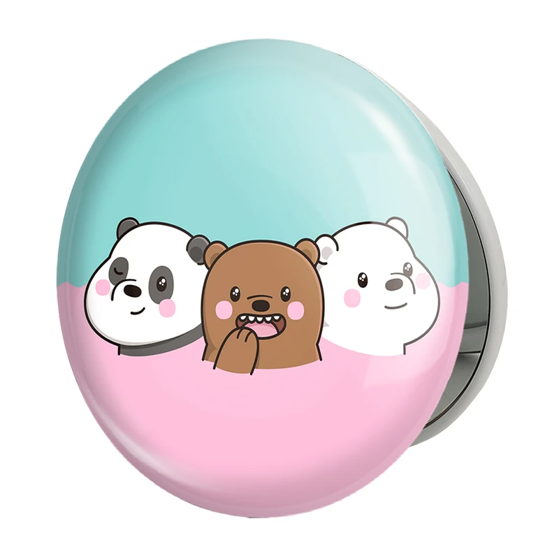 آینه جیبی خندالو طرح انیمیشن سه خرس کله پوک مدل تاشو کد 27648 