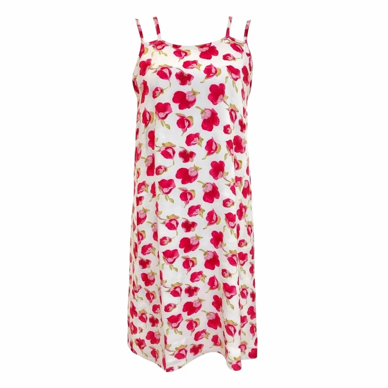 پیراهن ساحلی یقه دکلته زنانه مدل گلدار کد N019