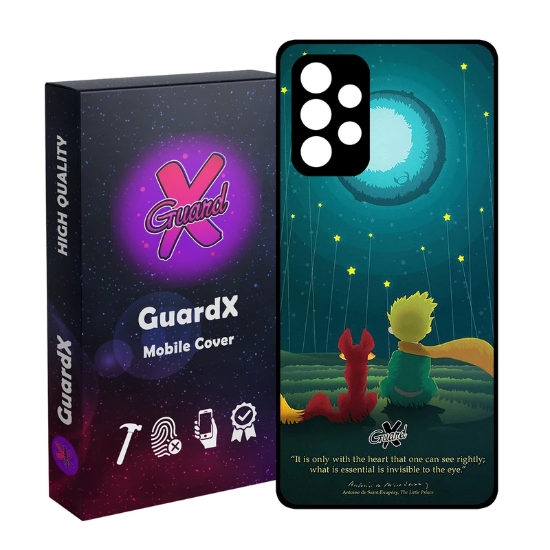 کاور گارد ایکس طرح Little Prince مدل Glass1000153 مناسب برای گوشی موبایل سامسونگ Galaxy A32 4G