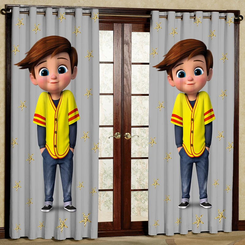 پرده مدل پسر پانچی کد 4754 سایز 200x140 سانتی متر