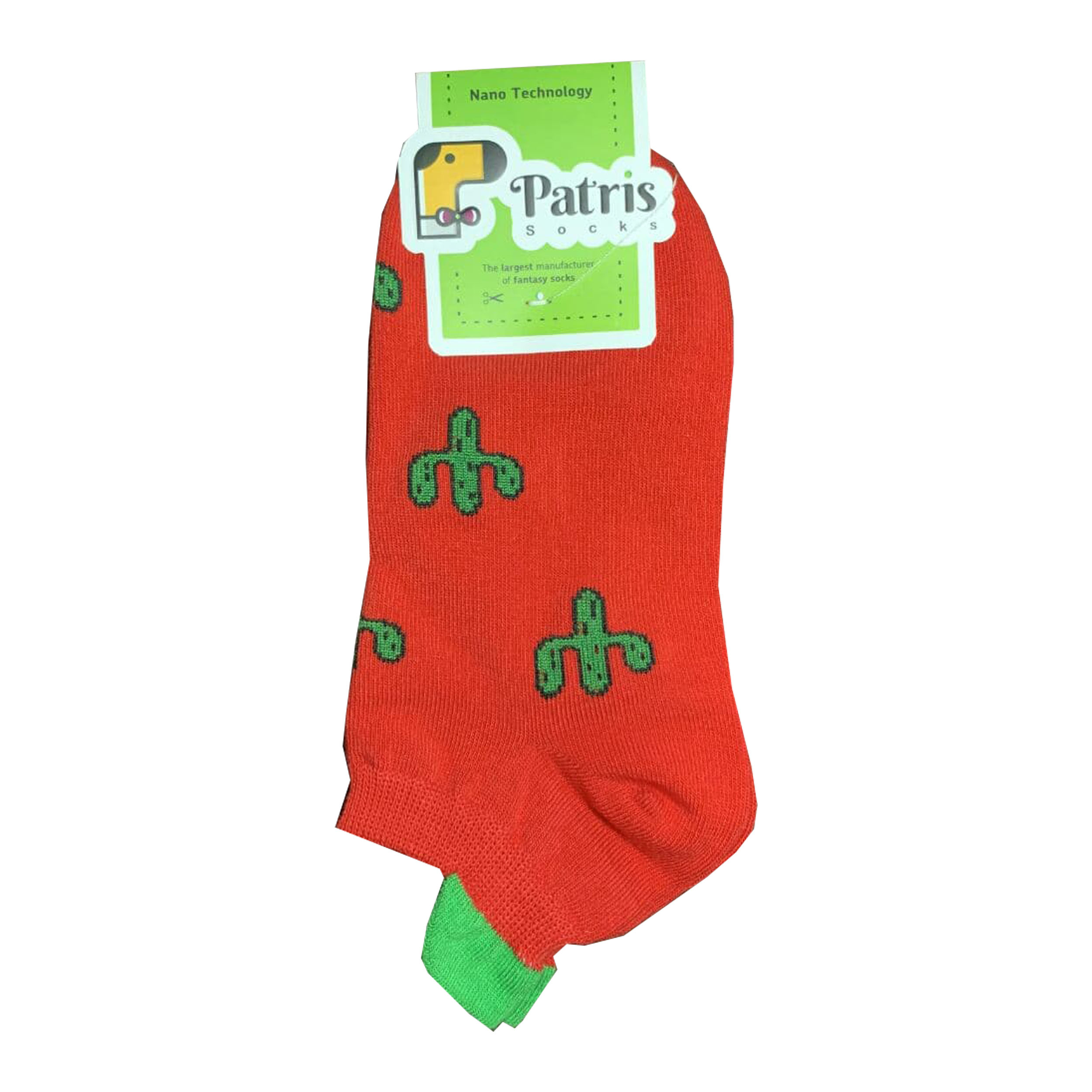 جوراب پاتریس مدل کاکتوس رنگ نارنجی