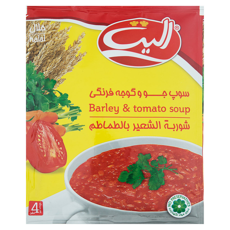 سوپ جو و گوجه فرنگی الیت - 65 گرم