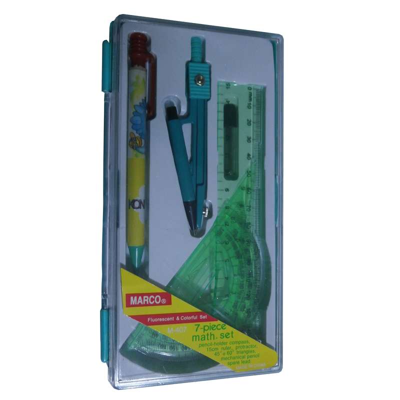 ست پرگار و خط کش و مداد مارکو مدل 407-M