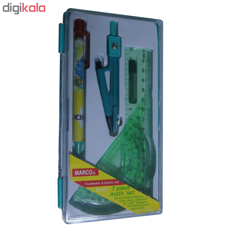 ست پرگار و خط کش و مداد مارکو مدل 407-M