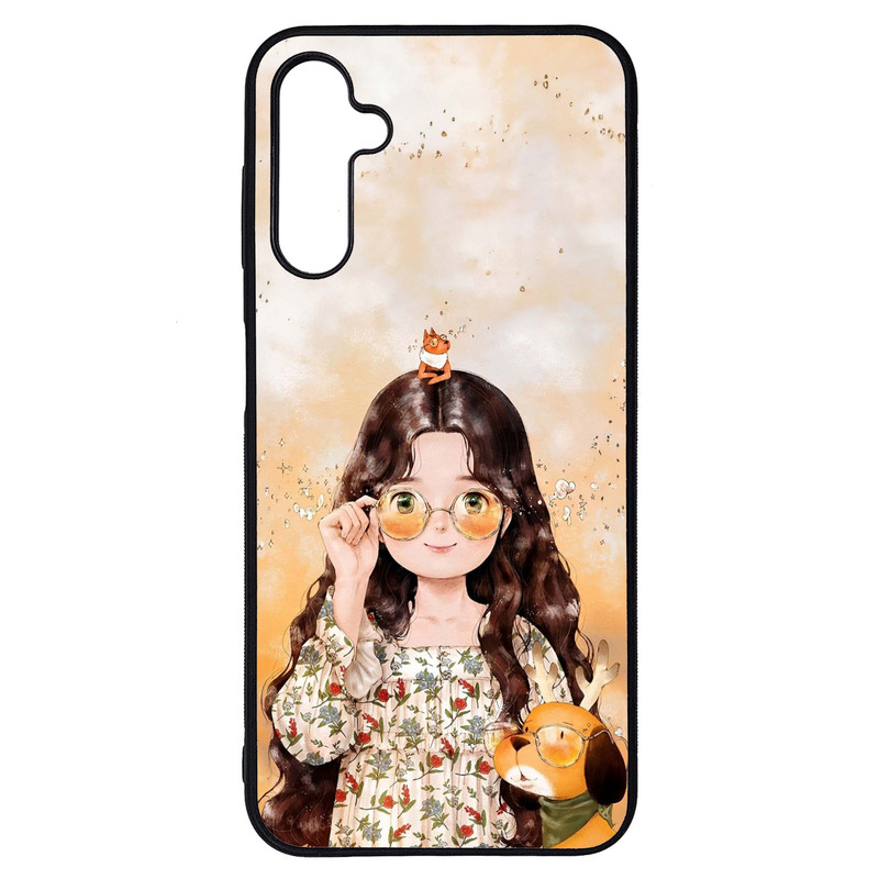 کاور طرح دختر کد G-214 مناسب برای گوشی موبایل سامسونگ Galaxy A14 4G / A14 5G      