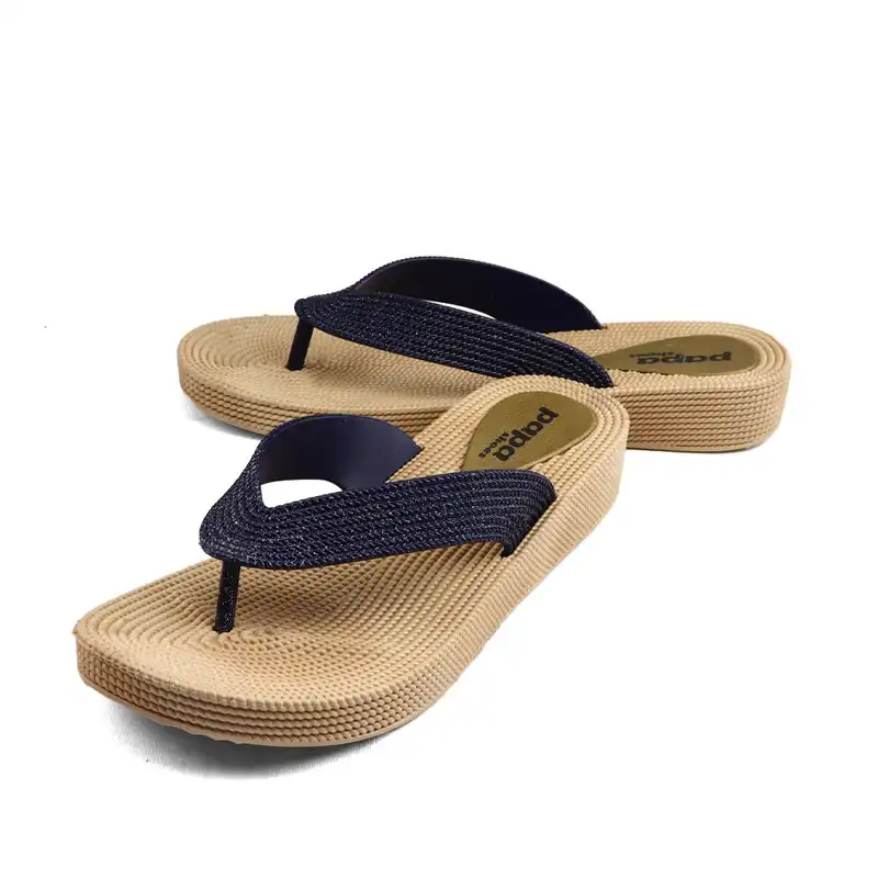 دمپایی لاانگشتی زنانه پاپا مدل ترمه پلاس کد 02