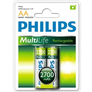 باتری قلمی قابل شارژ فیلیپس مدل MultiLife MultiLife R6NM-Mignon بسته 2 عددی