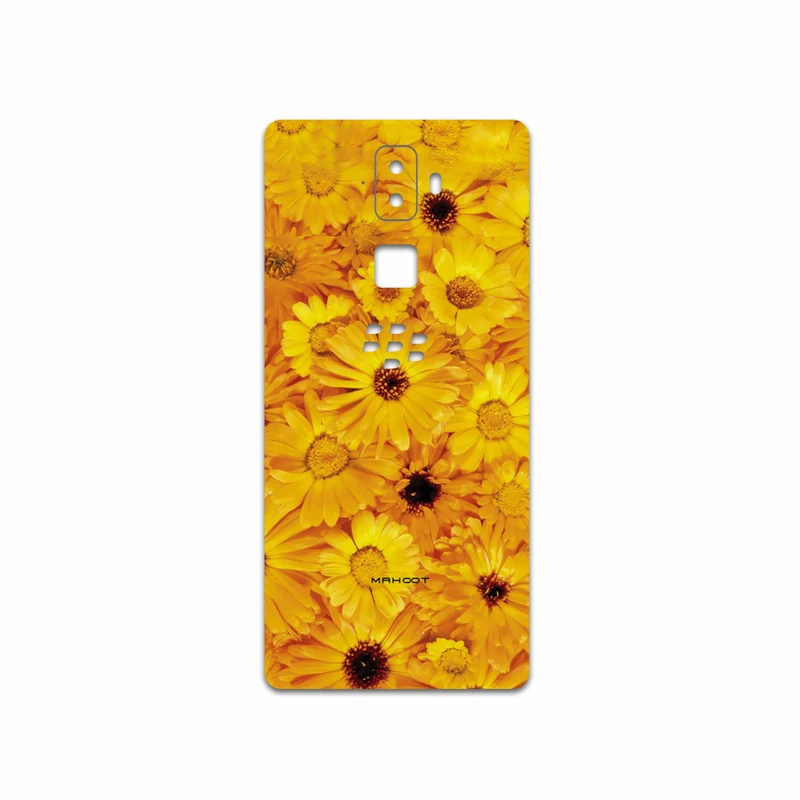 برچسب پوششی ماهوت مدل Yellow-Flower مناسب برای گوشی موبایل بلک بری Evolve