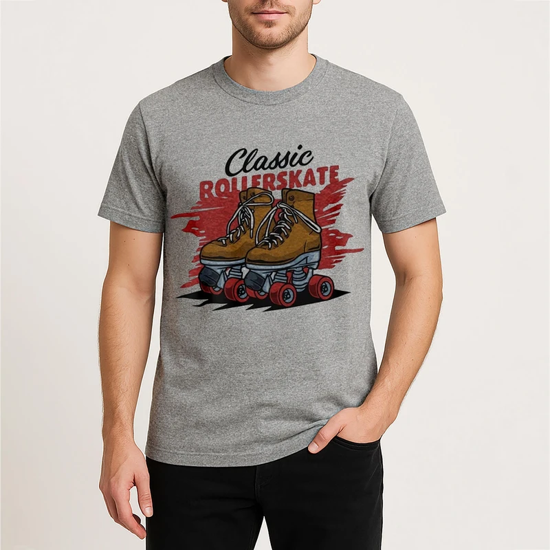 تیشرت آستین کوتاه مردانه مدل اسکیت F884