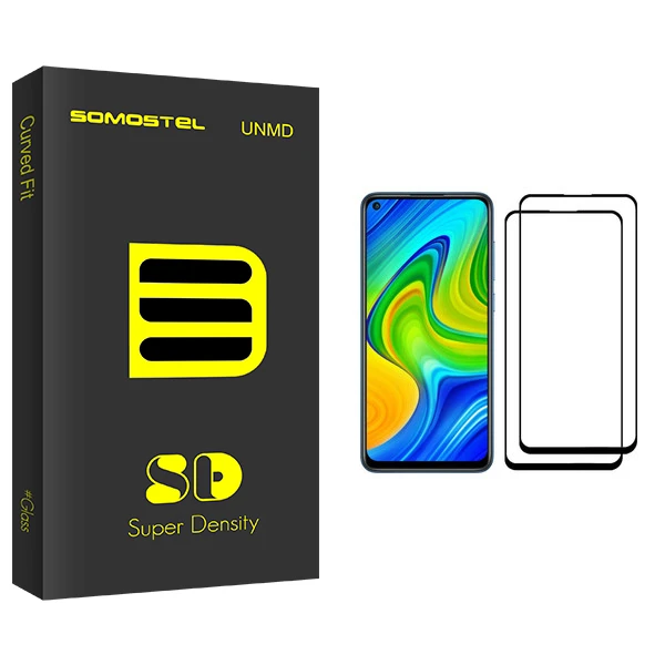 محافظ صفحه نمایش سوماستل مدل SD Glass مناسب برای گوشی موبایل شیائومی Redmi Note 9 بسته دو عددی