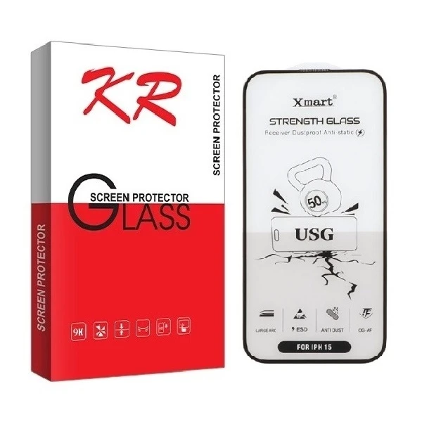 محافظ صفحه نمایش کی آر مدل X Mart مناسب برای گوشی موبایل اپل iPhone 15