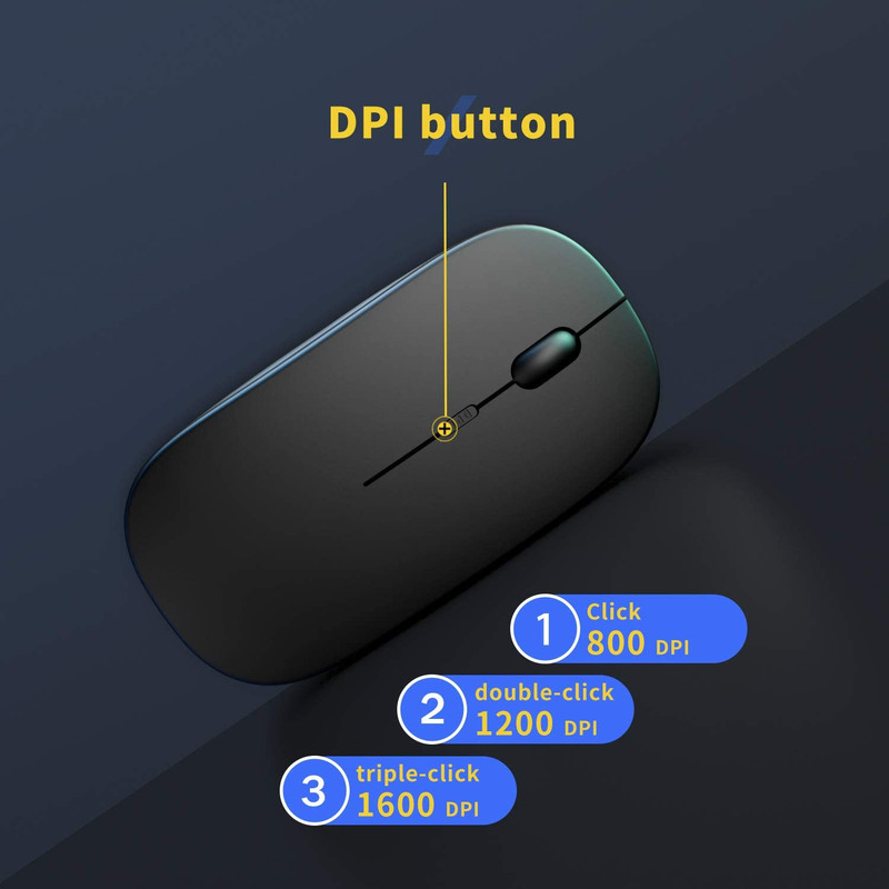 ماوس بی سیم مدل Ultra Slim silent click 3