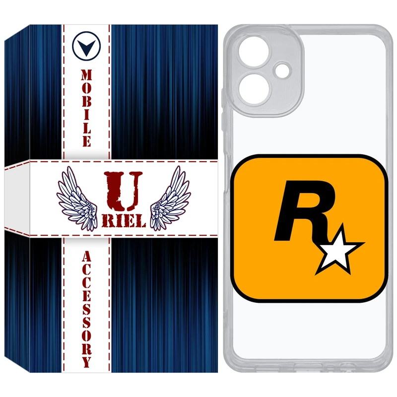 کاور یوریل قاب مدل Clear کد 54 طرح راک استار مناسب برای گوشی موبایل سامسونگ Galaxy A06