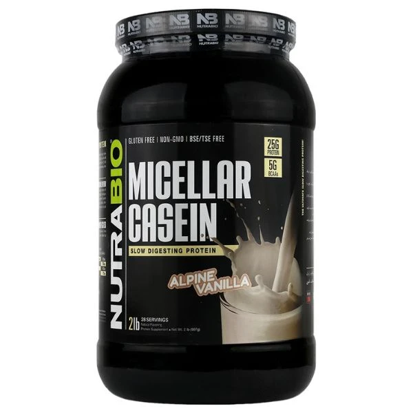 پروتئین وی ایزوله با طعم وانیل آلپاین نوترابایو - 907 گرم