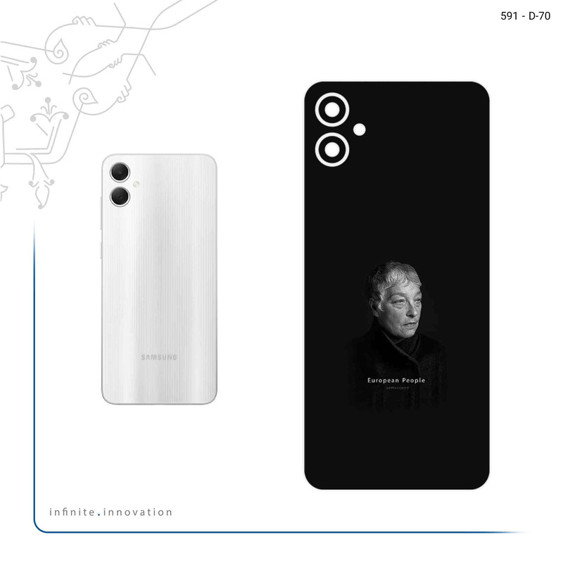 برچسب پوششی ماهوت مدل Portrait of a European Woman مناسب برای گوشی موبایل سامسونگ Galaxy A05