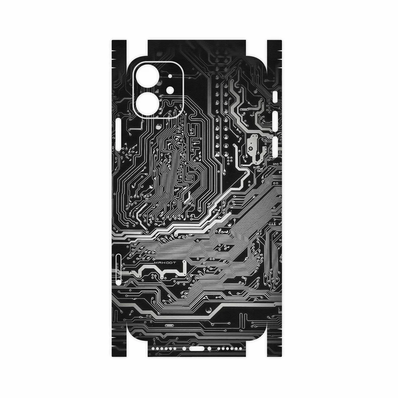 برچسب پوششی ماهوت مدل Black Printed Circuit Board-FullSkin مناسب برای گوشی موبایل اپل iPhone 11