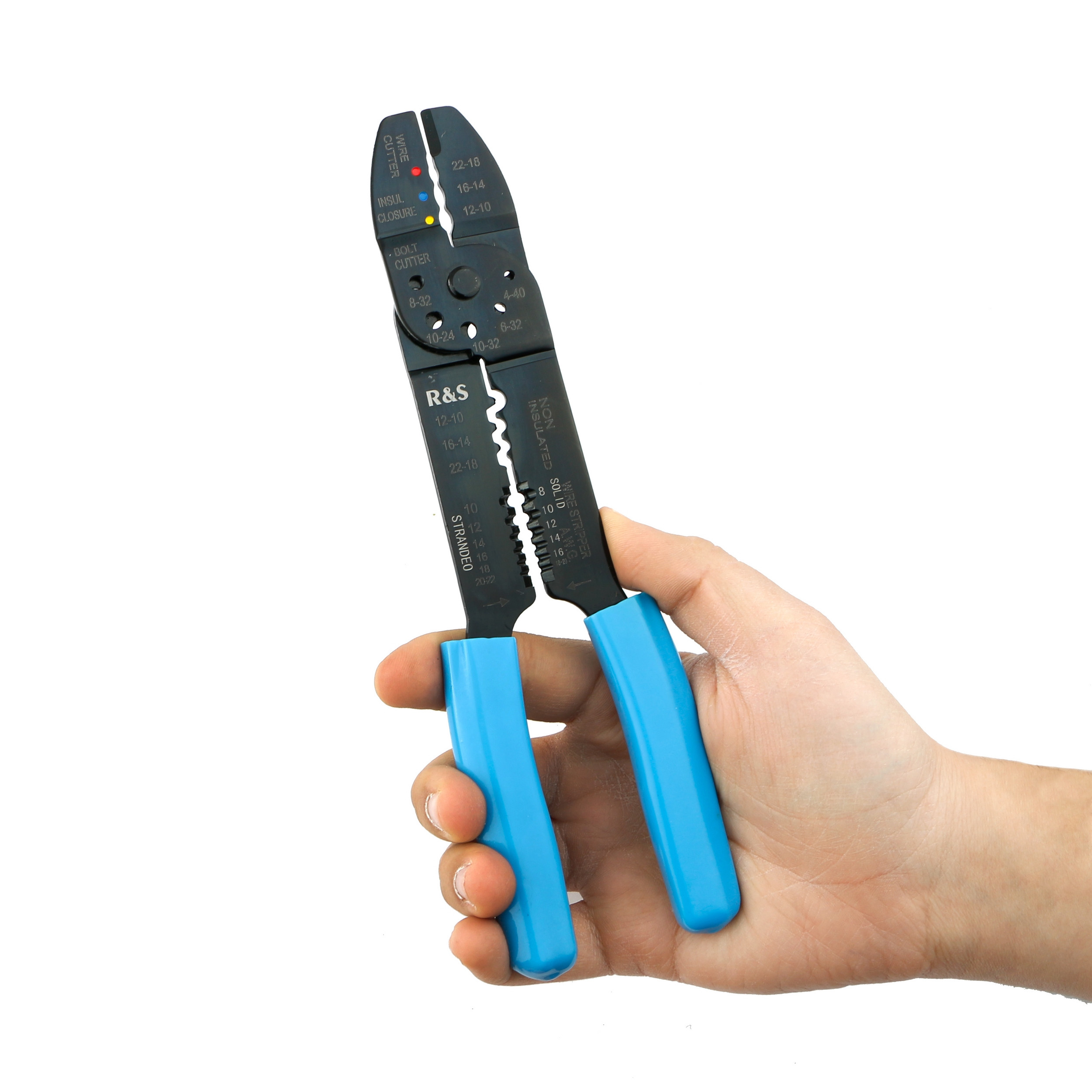 انبر سیم لخت کن آر اند اس مدل HS-313 سایز 8 اینچ