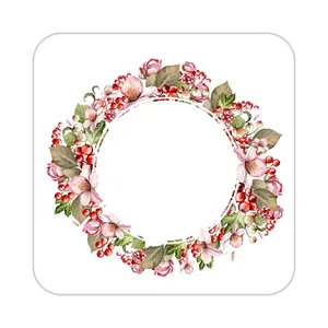 زیر لیوانی کاکتی طرح گل مدل mp19567