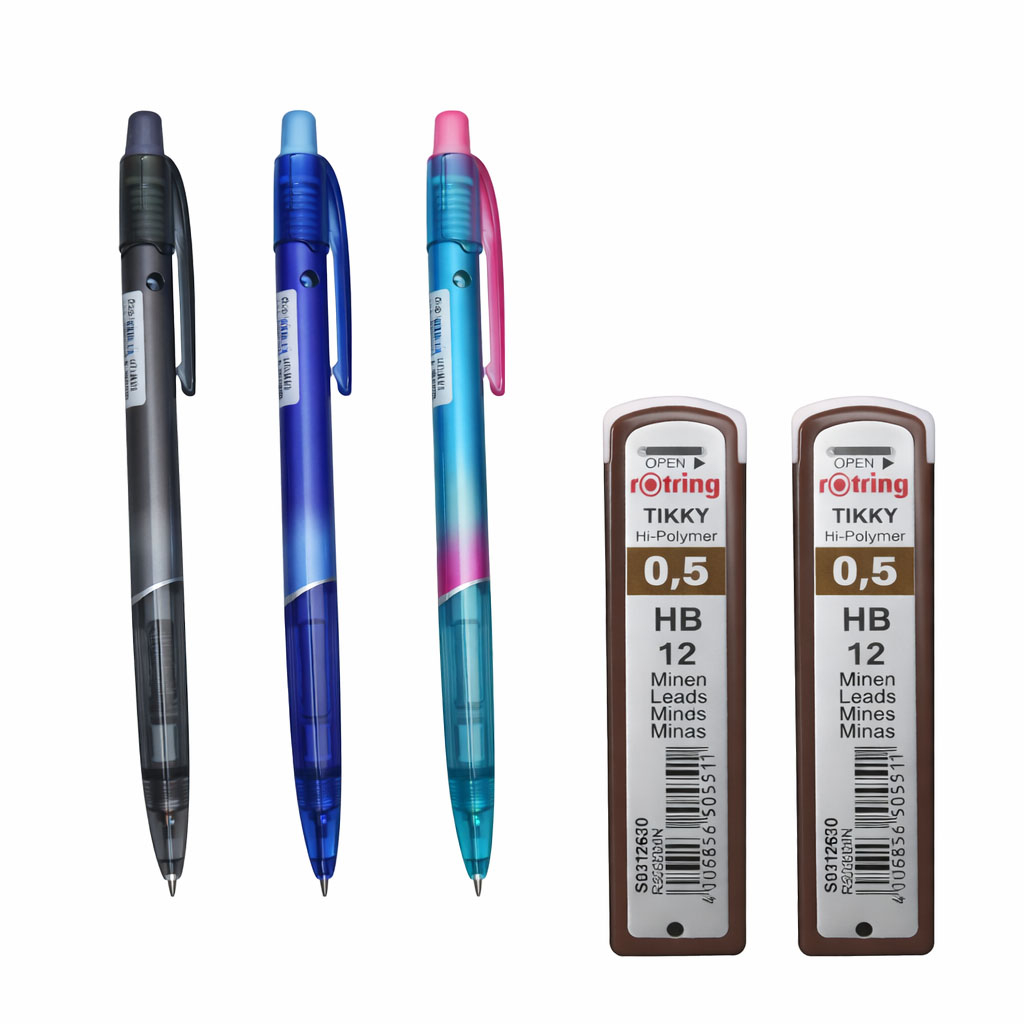 مداد نوکی 0.5 میلی متری بایکو کد 668 به همراه نوک بسته 3 عددی