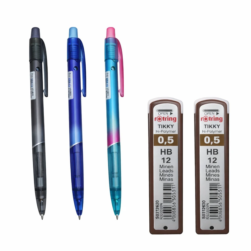 مداد نوکی 0.5 میلی متری بایکو کد 668 به همراه نوک بسته 3 عددی