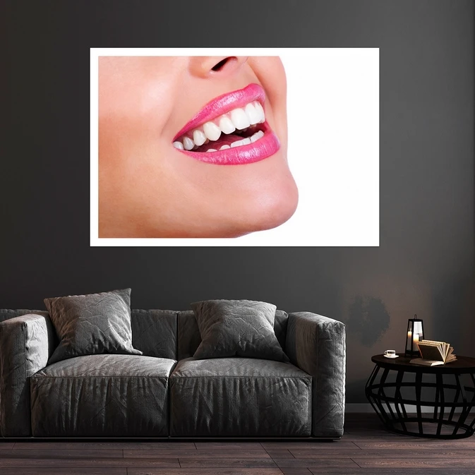 تابلو بکلیت طرح لبخند و دندانپزشکی مدل قاب شاسی W-s10155