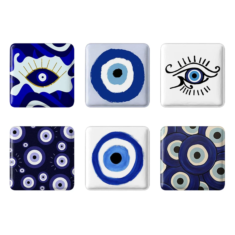 مگنت خندالو طرح چشم نظر کد 1336A مجموعه 6 عددی