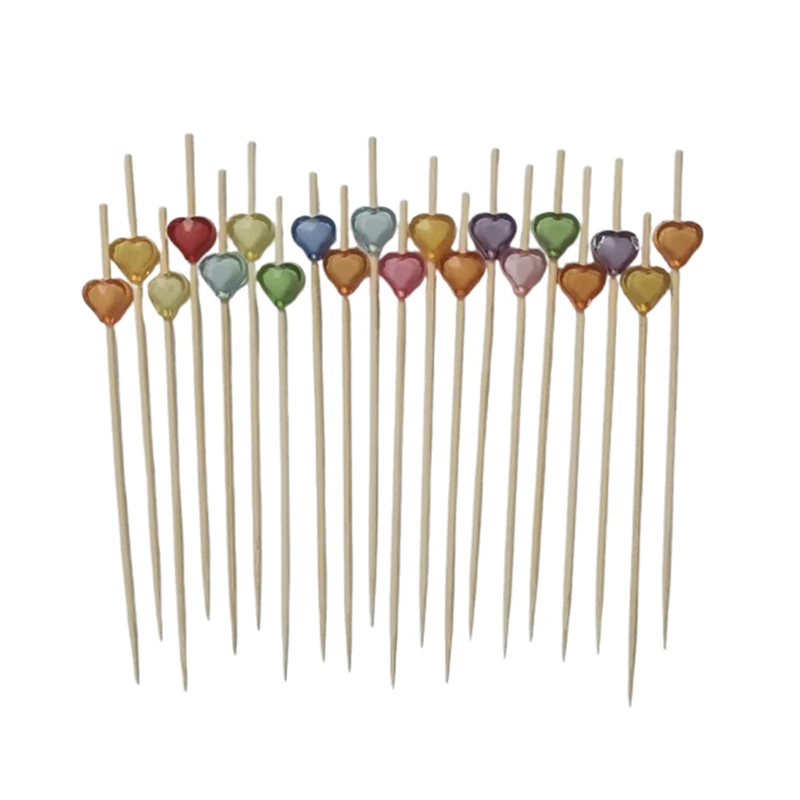 خلال تزئینی مدل قلب شیشه ای بسته 20 عددی