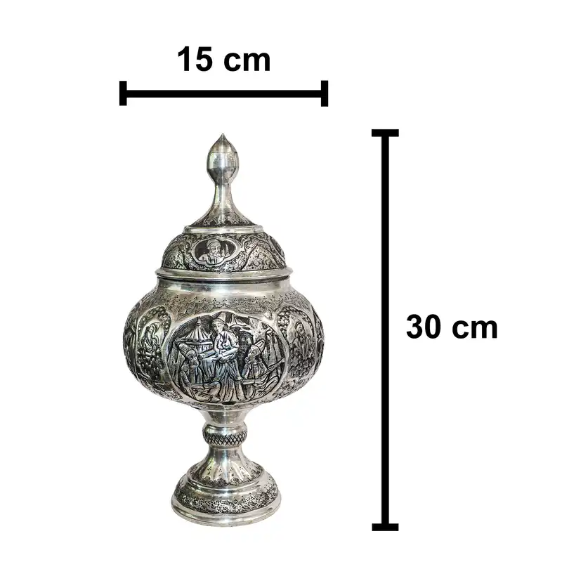 شکلات خوری قلمزنی مدل قلم اعلی طرح بزم و نقش صورت کد HQ30p15