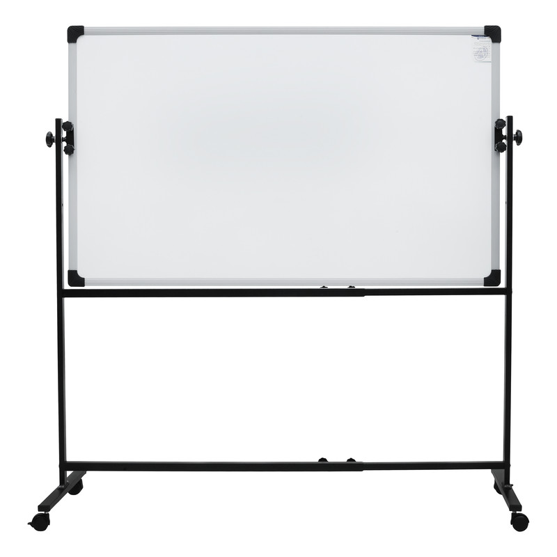 تخته وایت برد آسا برد مدل دورو سایز 90x150 سانتی متر به همراه پایه نگهدارنده