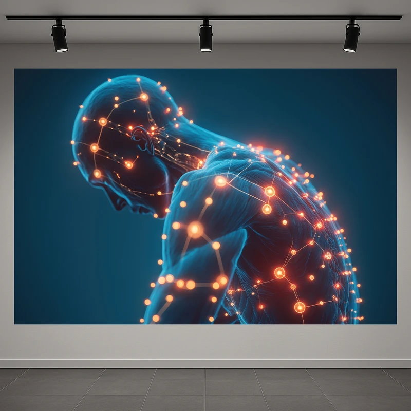 تابلو بوم طرح مخمل اعصاب بدن مدل پزشکی کد AR3060685