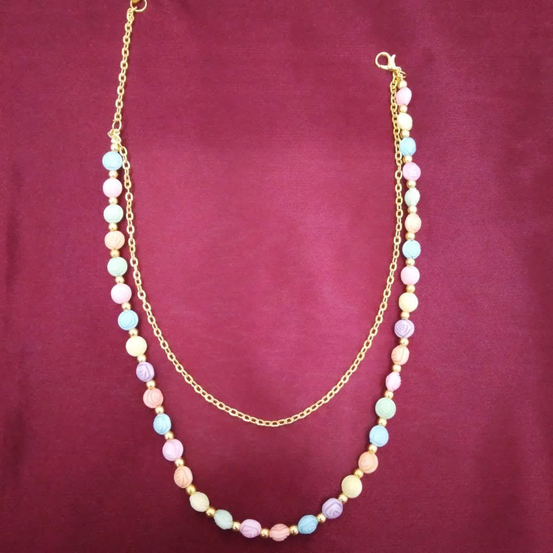 گردنبند دخترانه مدل دوبل