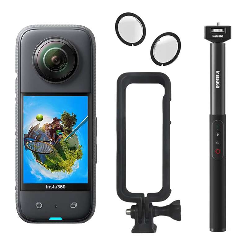 دوربین فیلم برداری ورزشی اینستا 360 مدل insta360 x3 به همراه لوازم جانبی دوربین فیلم برداری ورزشی اینستا 360 مدل insta360 x3 به همراه لوازم جانبی