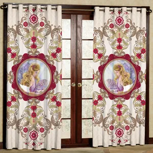 پرده مدل دختر مخمل پانچی کد 1381 سایز 140x280 سانتی متر
