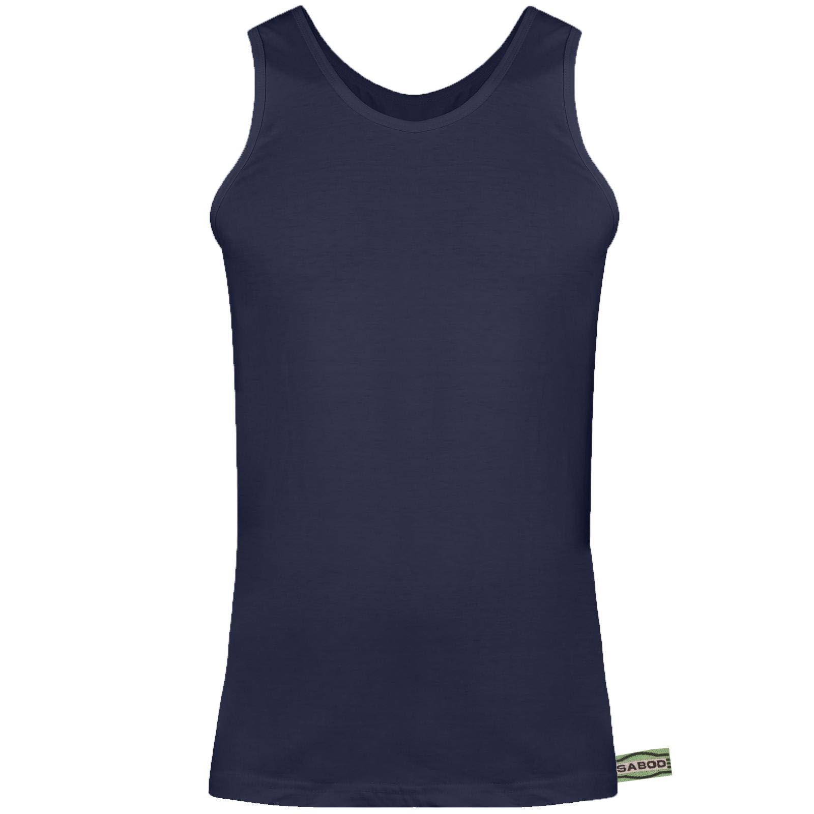 زیرپوش رکابی مردانه سابد مدل نخی رنگ آبی -  - 1