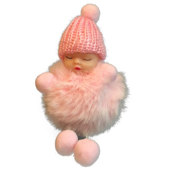 آویز  عروسک مدل نوزاد  پشمالو