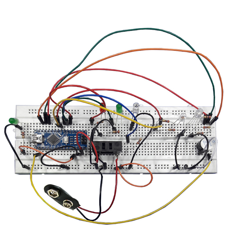 کیت مونتاژ شده سرگرمی RGB LED با آردوینو برند مهندسیکا AT002