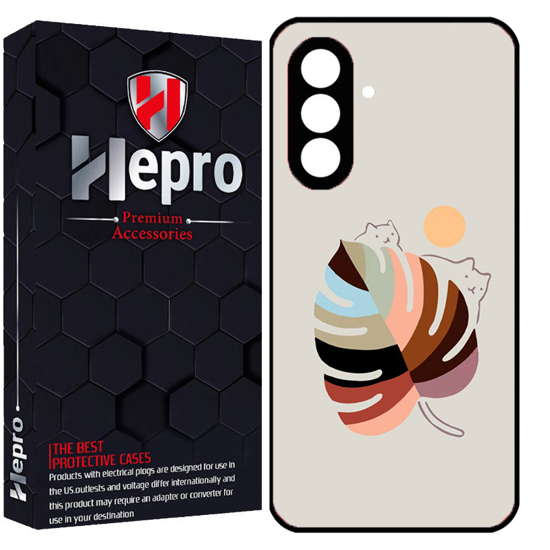 کاور هپرو طرح گربه کد Dimo-014 مناسب برای گوشی موبایل سامسونگ Galaxy A37