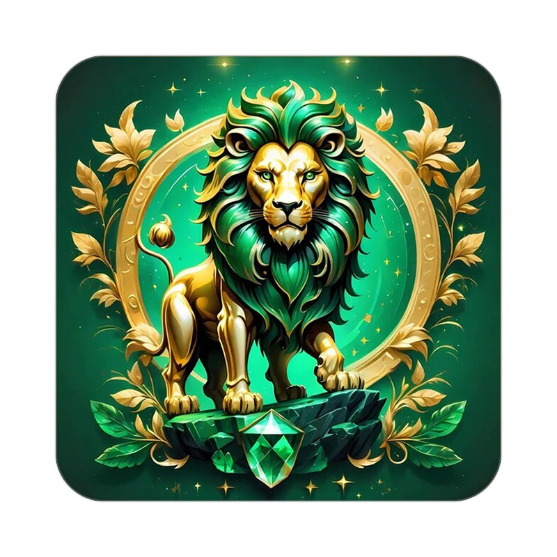 زیر لیوانی کاکتی طرح شیر مدل mp24392