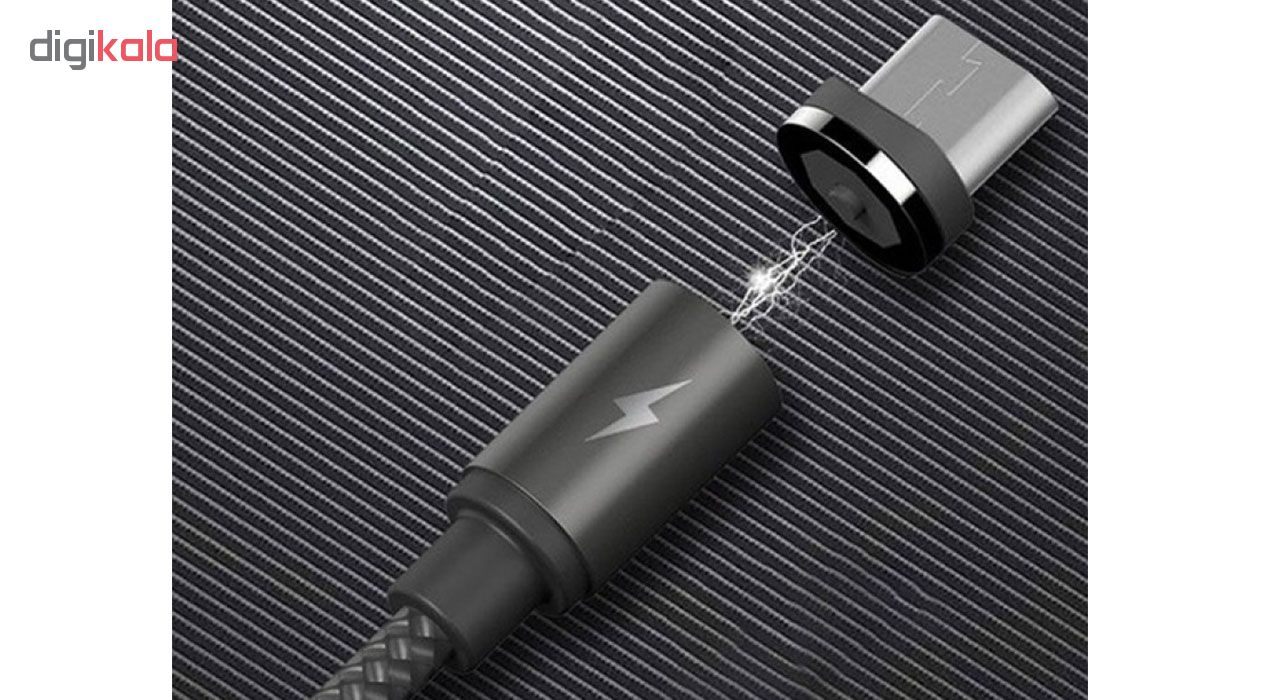 کابل مغناطیسی USB به  MicroUSB ریمکس مدل RC-095m به طول 1 متر