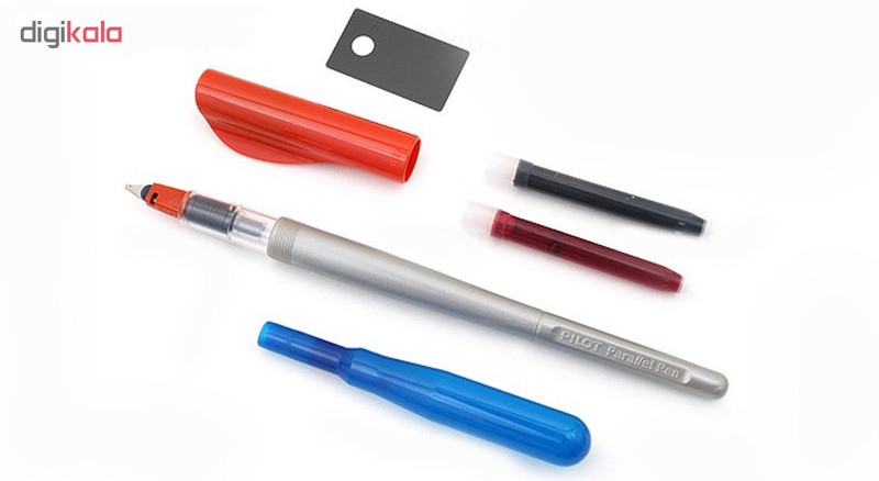 قلم کالیگرافی پایلوت مدل پارالل با نوک نوشتاری 1.5 میلی متری به همراه بسته دوعددی خودکار پایلوت BPS-GP