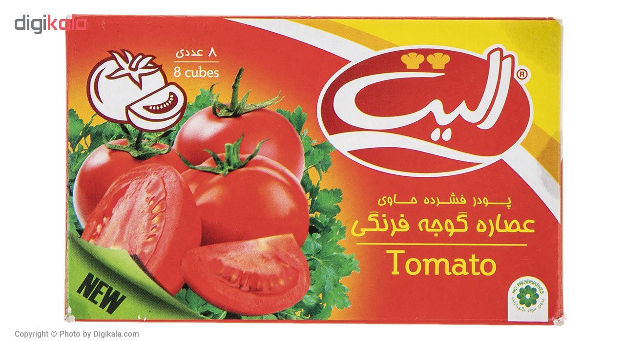 پودر فشرده عصاره گوجه فرنگی الیت مقدار 80 گرم