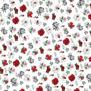 کاغذ کادو مدل flower کد 12009 بسته 25 عددی