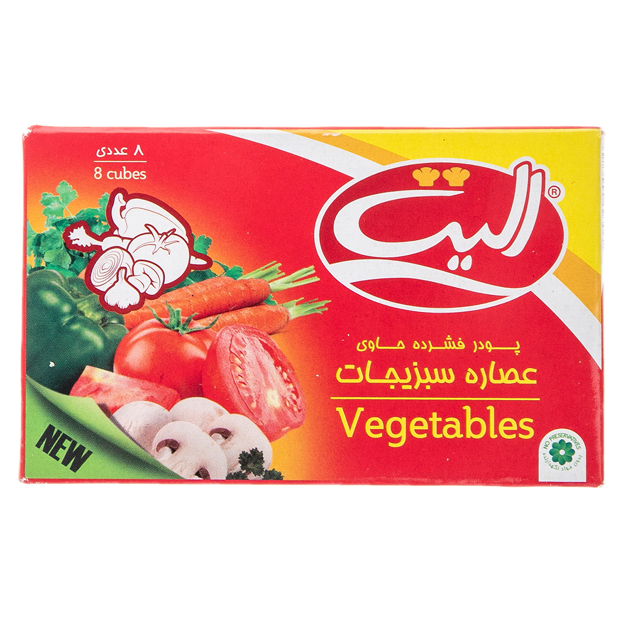 پودر فشرده عصاره سبزیجات الیت مقدار 80 گرم