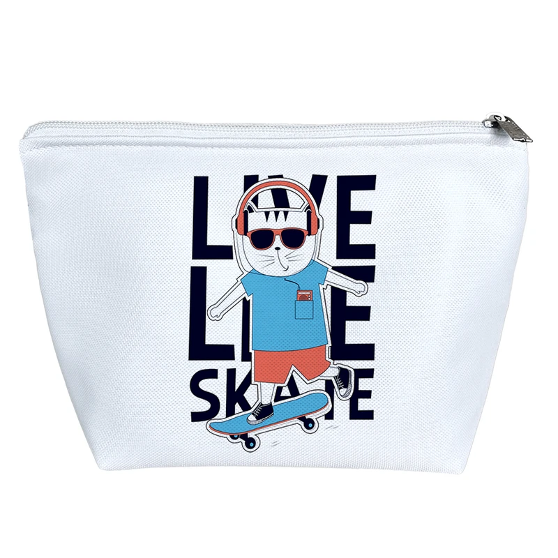 کیف لوازم آرایش دخترانه خندالو مدل گربه کد 1992